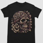 Camiseta Caveira Mexicana- Preta