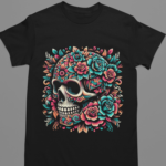 Camiseta Caveira Mexicana- Preta