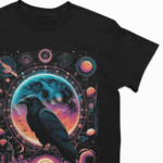 Camiseta Mystical Crow- Preta