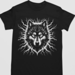 Camiseta Rock Wolf- Preta