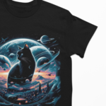 Camiseta Magic Black Cat- Preta