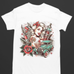 Camiseta Tattoo Old School- Branca