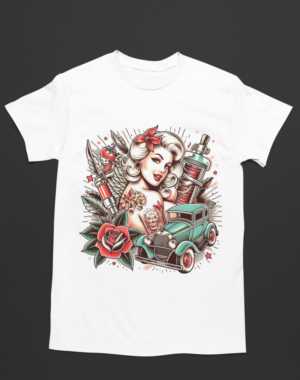 Camiseta Tattoo Old School- Branca