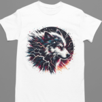 Camiseta Thunder Wolf- Branca