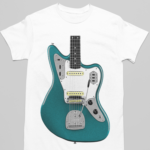 Camiseta Guitarra Fender Jaguar- Branca