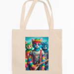 Ecobag Rainbow Cat