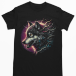 Camiseta Lobo- Preta