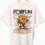 Camiseta OVERSIZED Forfun Alegria Compartilhada- OFF WHITE