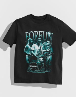 Camiseta OVERSIZED Forfun Tour Nós Eu Fui- Preta