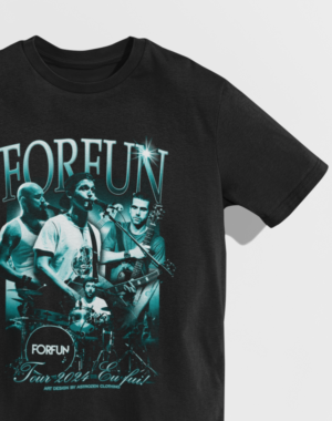 Camiseta OVERSIZED Forfun Tour Nós Eu Fui- Preta