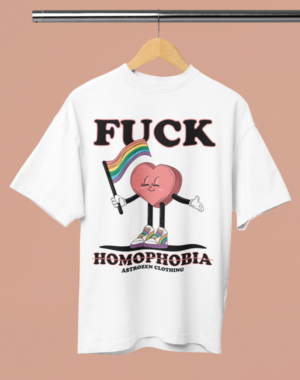 Camiseta OVERSIZED F#ck homophobia