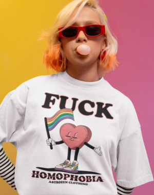 Camiseta OVERSIZED F#ck homophobia