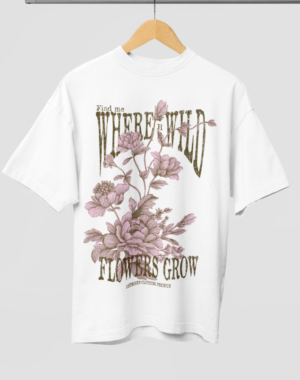 Camiseta Nature Wild Flowers OVERSIZED PREMIUM