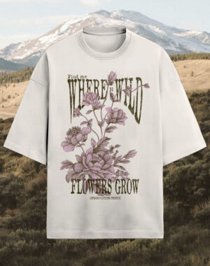 Camiseta Nature Wild Flowers OVERSIZED PREMIUM